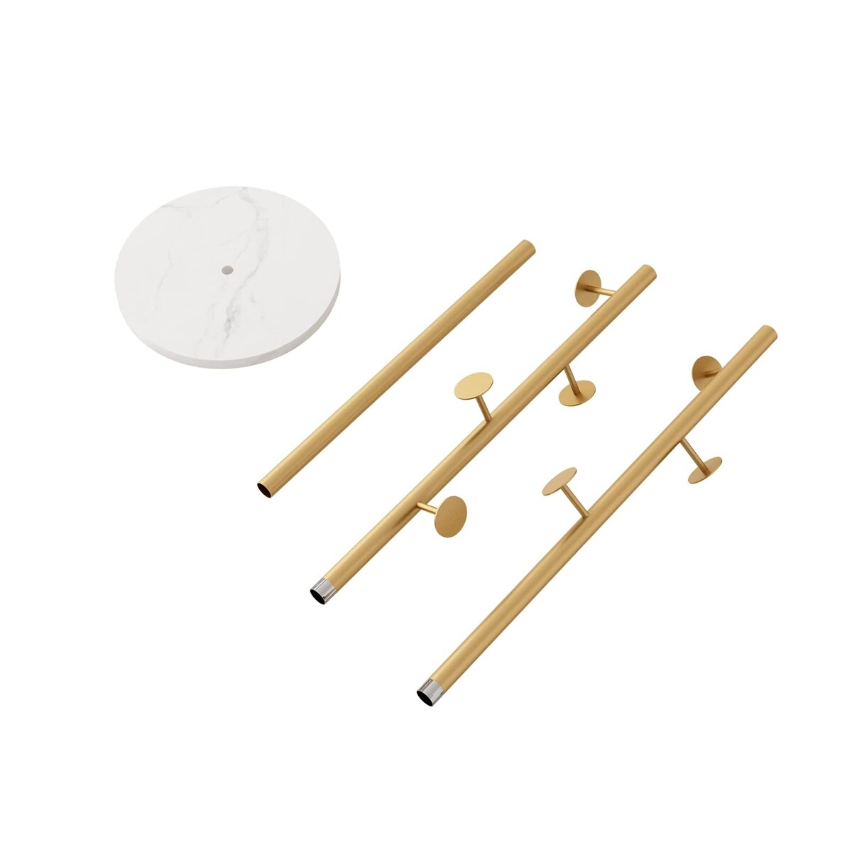 Gold Coat Racks, Metal Coat Rack Freestanding with Hooks, Entryway Coat Rack Stand, Coat Racks with Marble Base