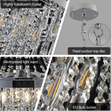 Gold Crystal Chandeliers Lighting Contemporary Luxury Ceiling Lighting