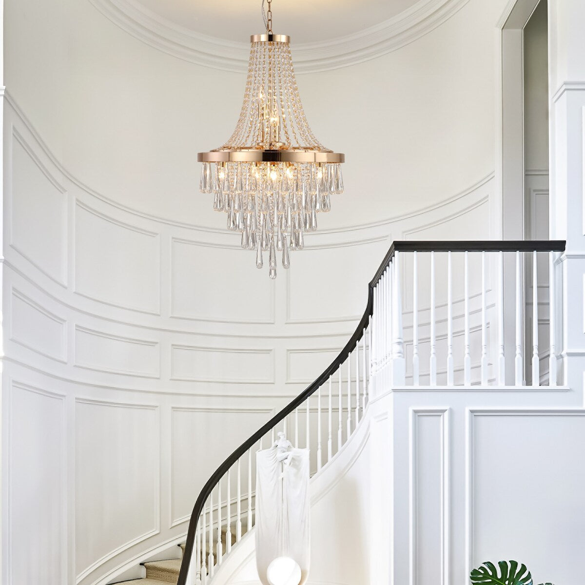 Gold Crystal Chandeliers Lighting Contemporary Luxury Ceiling Lighting