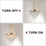 Gold Crystal Chandeliers Lighting Contemporary Luxury Ceiling Lighting