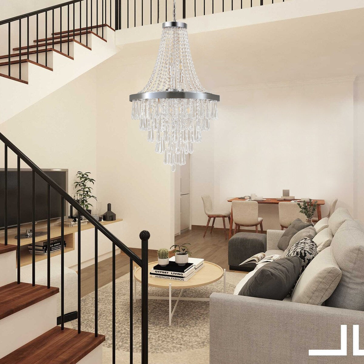 Gold Crystal Chandeliers Lighting Contemporary Luxury Ceiling Lighting