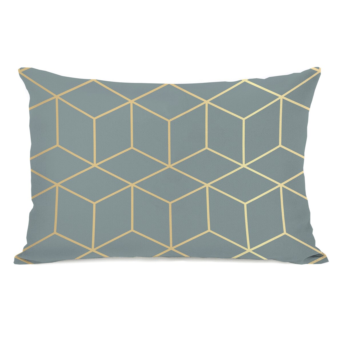 Gold Cubes - Lumbar Pillow
