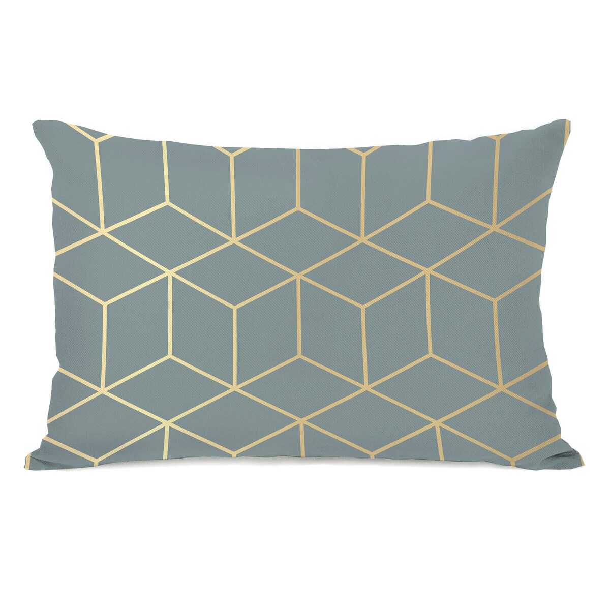 Gold Cubes - Lumbar Pillow