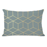 Gold Cubes - Lumbar Pillow