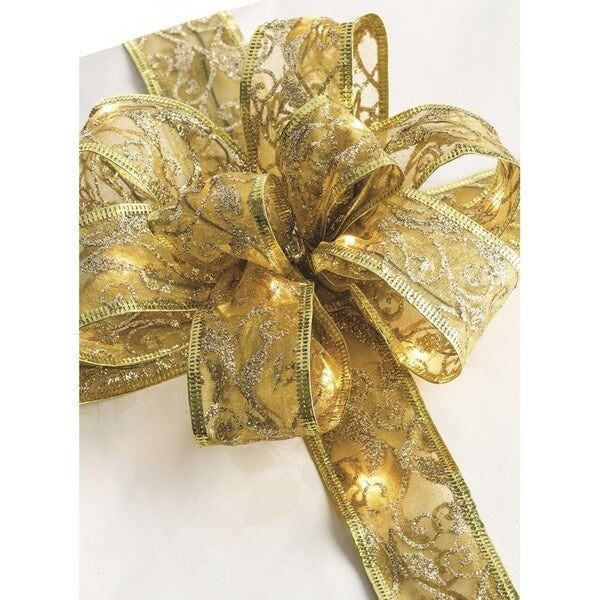 Sullivans Gold Decorative LED Lighted Bow