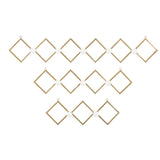 Gold Iron Glam Wall Hook (Set of 3) - 33 x 3 x 6