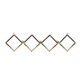 Gold Iron Glam Wall Hook (Set of 3) - 33 x 3 x 6