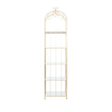 Gold Marble Glam Shelving Unit - 20 x 12 x 79