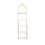 Gold Marble Glam Shelving Unit - 20 x 12 x 79