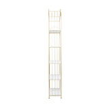 Gold Marble Glam Shelving Unit - 20 x 12 x 79