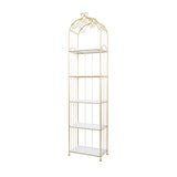Gold Marble Glam Shelving Unit - 20 x 12 x 79