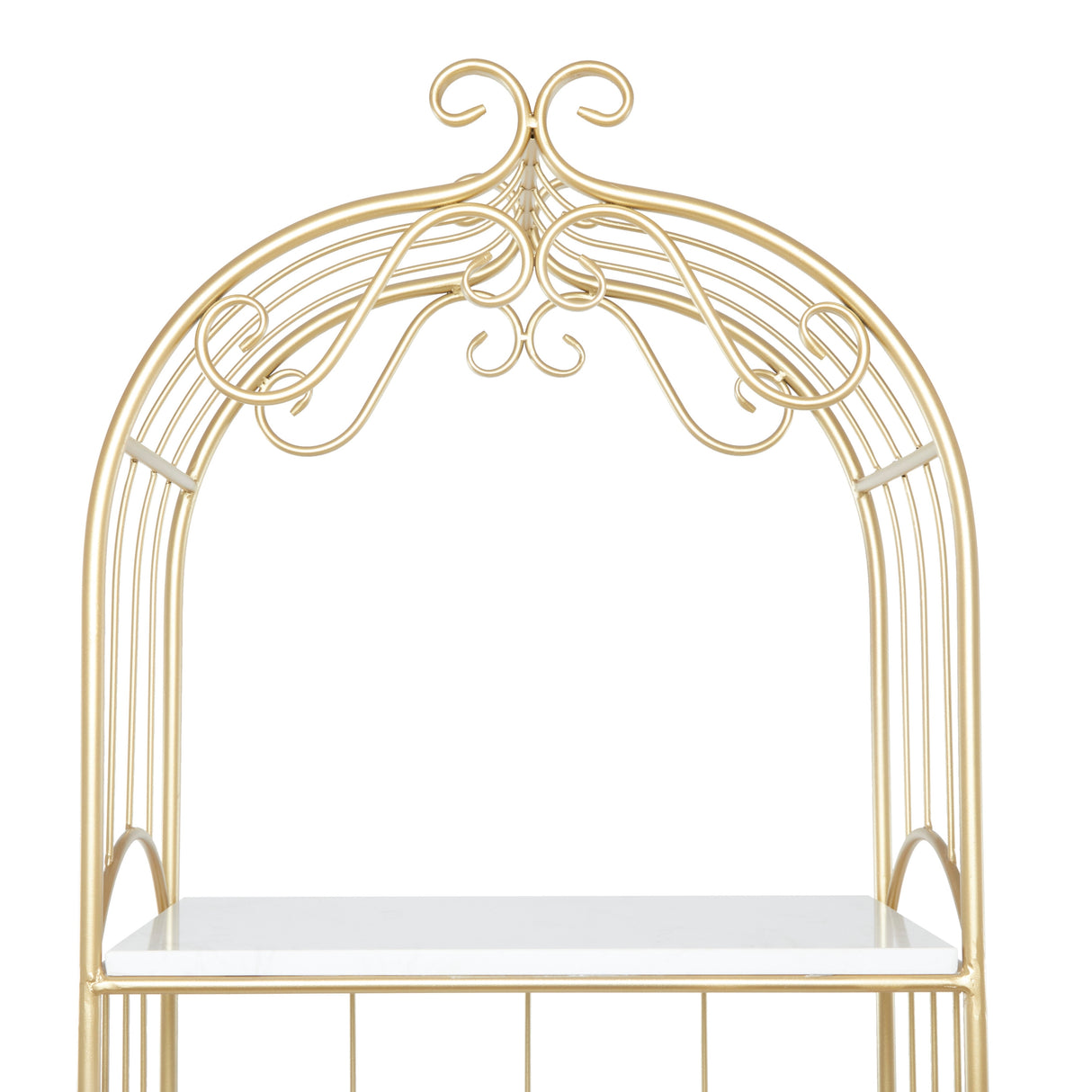 Gold Marble Glam Shelving Unit - 20 x 12 x 79