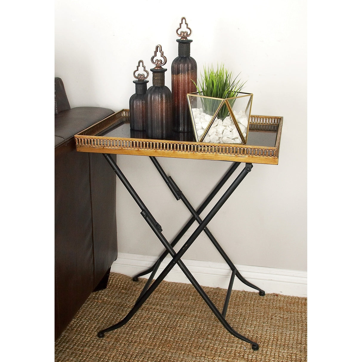 Gold Metal Accent Table