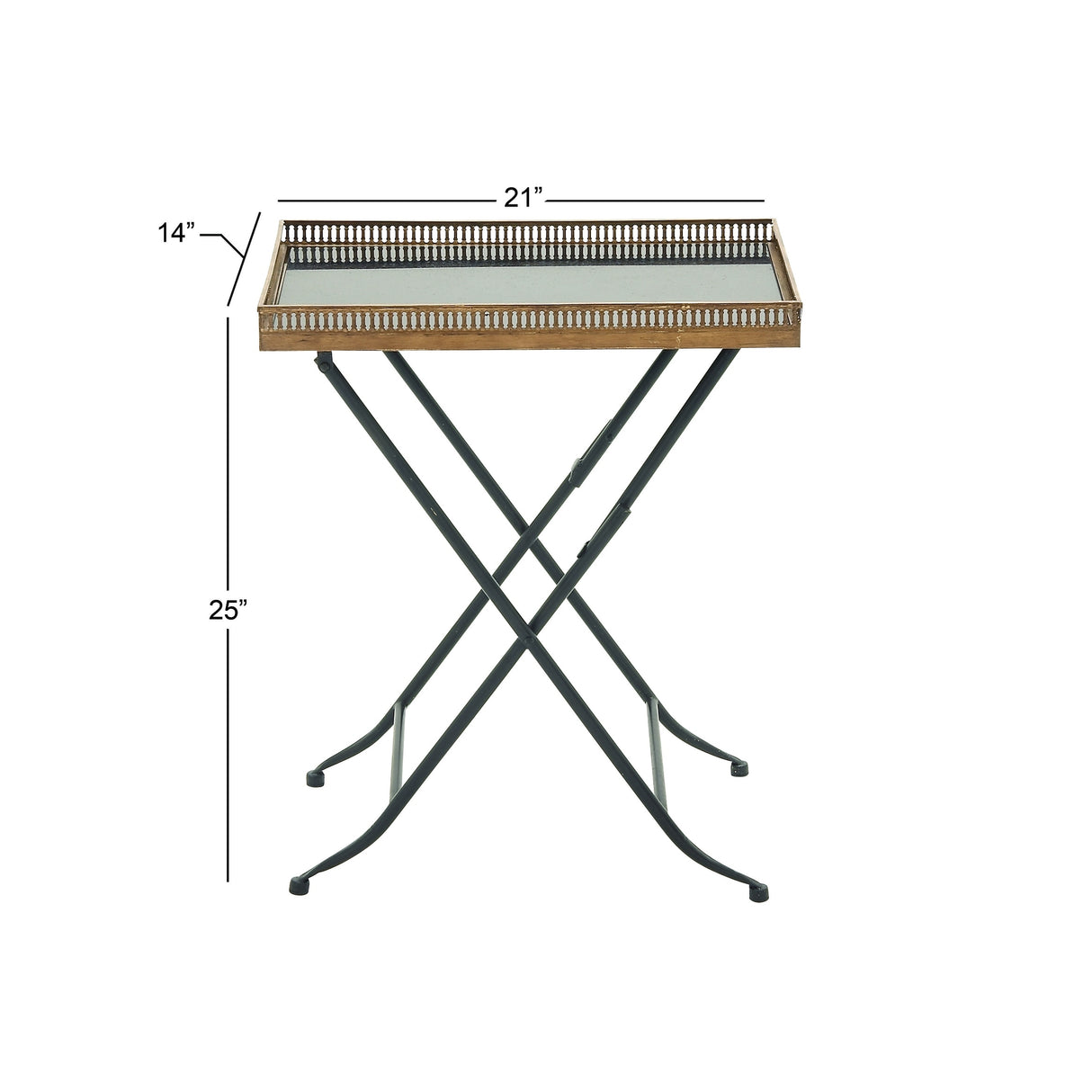 Gold Metal Accent Table