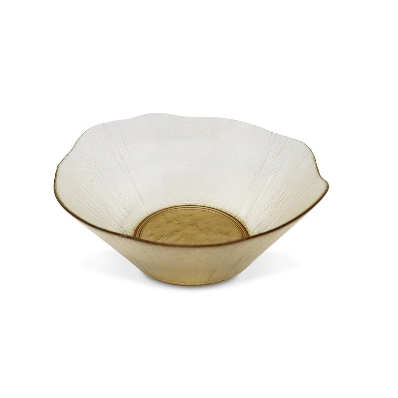 Gold Organic Shaped Salad Bowl