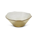 Gold Organic Shaped Salad Bowl