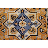Gold Yellow Kazak Foyer Rug Handmade Wool Carpet - 2'0" x 3'0"
