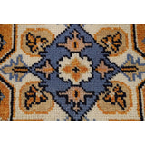 Gold Yellow Kazak Foyer Rug Handmade Wool Carpet - 2'0" x 3'0"