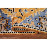 Gold Yellow Kazak Foyer Rug Handmade Wool Carpet - 2'0" x 3'0"