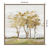 Golden Acre Wood Framed Canvas Wall Art Print