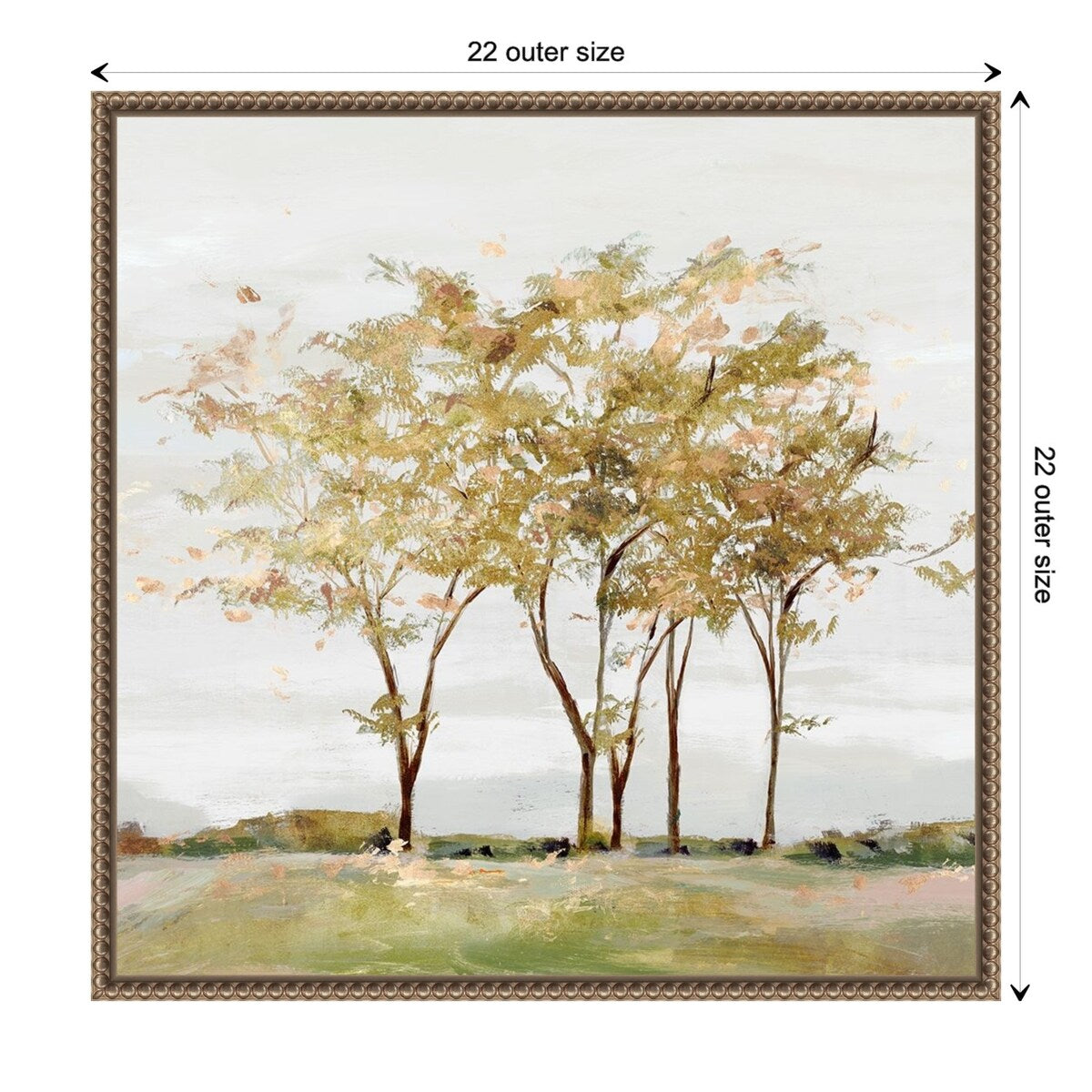 Golden Acre Wood Framed Canvas Wall Art Print