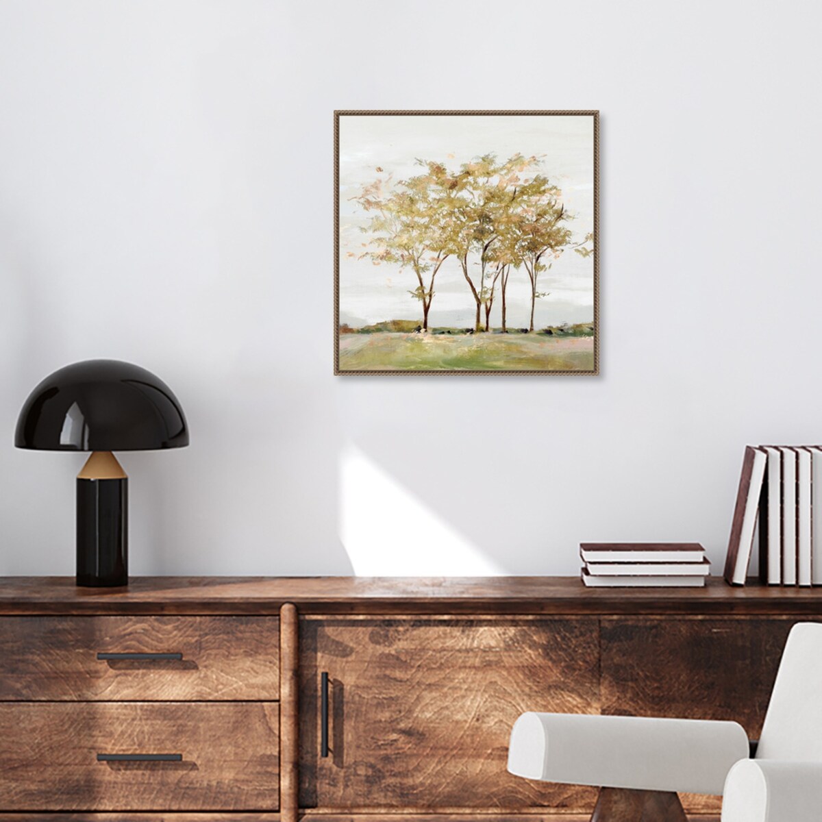 Golden Acre Wood Framed Canvas Wall Art Print