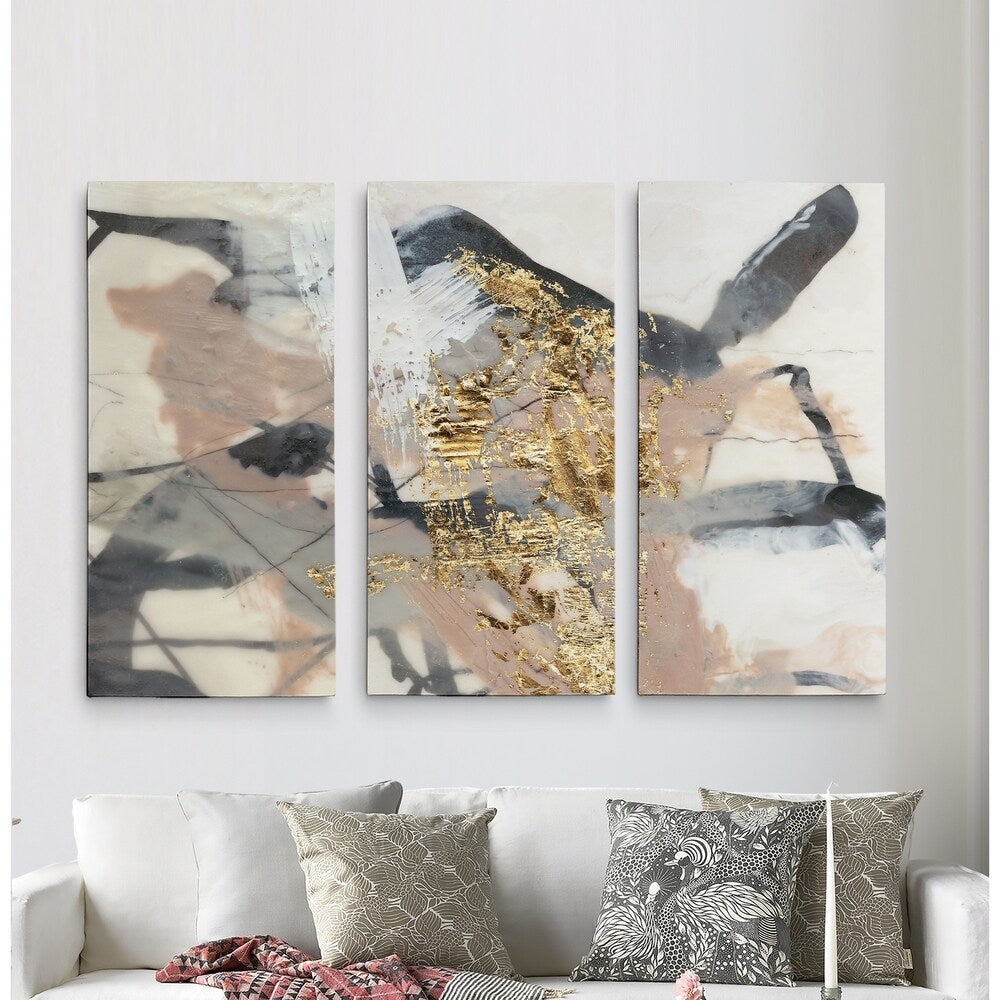 Golden Blush I-A Premium Multi Piece Art available in 3 sizes