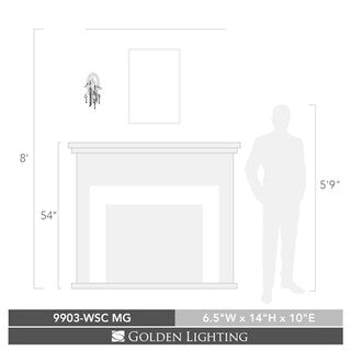Golden Lighting Autumn Twilight Wall Sconce