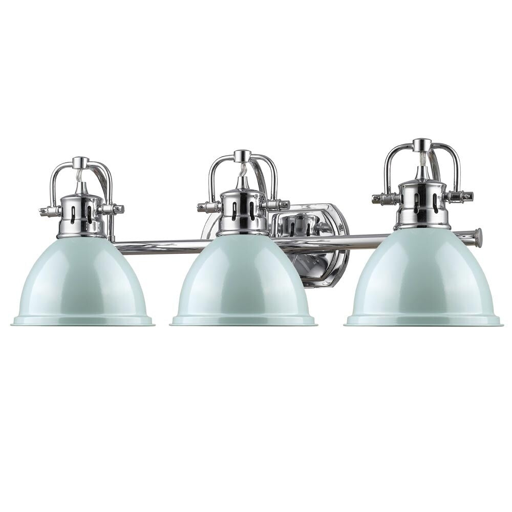 Golden Lighting Duncan 3-light Bath Vanity in Chrome