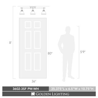 Golden Lighting Duncan White Pewter 3 Light Semi Flush Mount Track Light