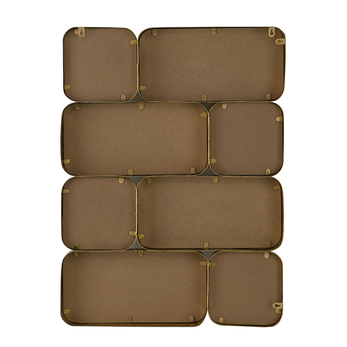 Golden Metal Framed Decorative Rectangle Mirror
