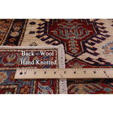 Golden Nile Ivory Super Kazak Hand Knotted Wool Rug - 6' 5" X 8' 11"
