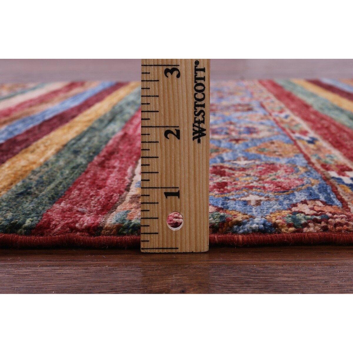 Golden Nile Khorjin Persian Gabbeh Hand Knotted Wool Rug - 2' 11" X 4' 4"