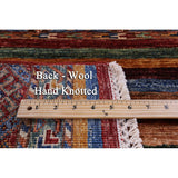 Golden Nile Khorjin Persian Gabbeh Hand Knotted Wool Rug - 2' 11" X 4' 4"