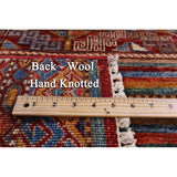 Golden Nile Khorjin Persian Gabbeh Hand Knotted Wool Rug - 3' 2" X 4' 9"