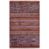 Golden Nile Khorjin Persian Gabbeh Hand Knotted Wool Rug - 3' 5" X 5' 4"