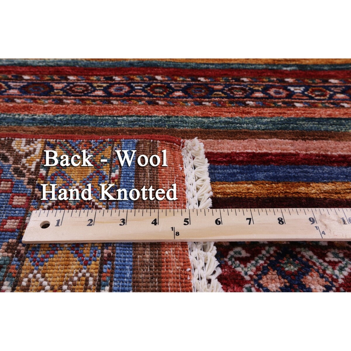 Golden Nile Khorjin Persian Gabbeh Hand Knotted Wool Rug - 3' 5" X 5' 4"