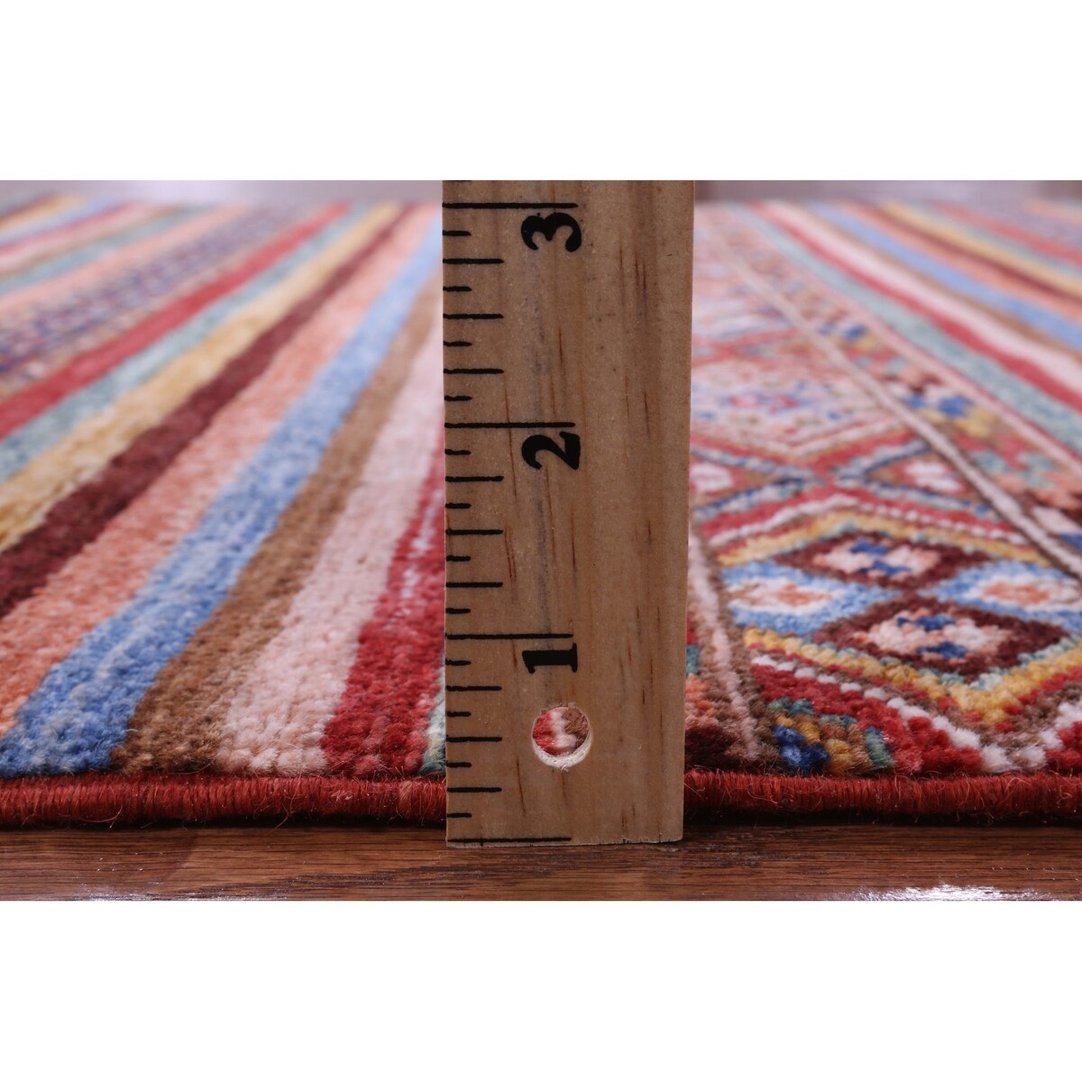 Golden Nile Khorjin Persian Gabbeh Hand Knotted Wool Rug - 3' 5" X 5' 4"
