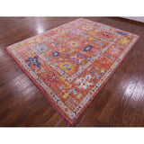 Golden Nile Turkish Oushak Hand Knotted Wool Rug - 9' 1" X 12' 1"