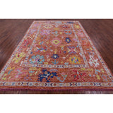 Golden Nile Turkish Oushak Hand Knotted Wool Rug - 9' 1" X 12' 1"