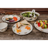 Golden Rabbit Fishing Fly Enamelware Chargers (Pack of 2)