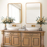 Golden Wall Mirror Hanging Vanity Mirror