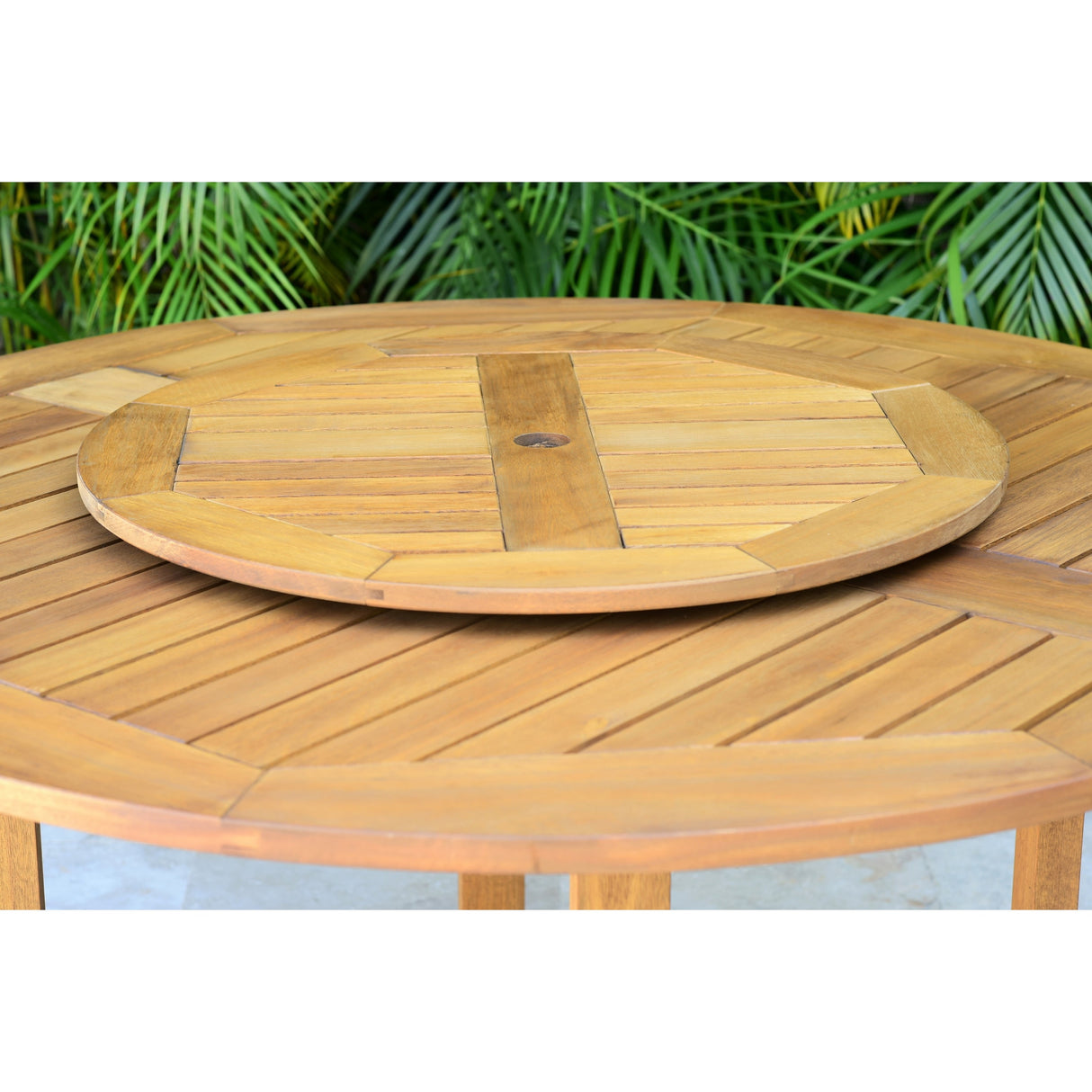 Amazonia 7 Piece 100% FSC Certified Wood Gorilla Lazy Susan Outdoor Patio Dining Set