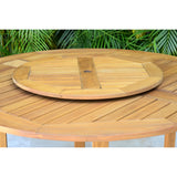 Amazonia 7 Piece 100% FSC Certified Wood Gorilla Lazy Susan Outdoor Patio Dining Set