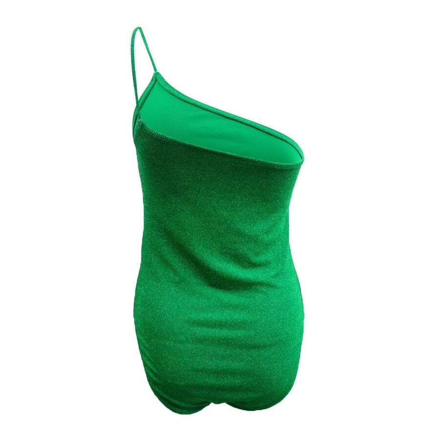 Good American Women's Sparkle One-Piece Swimsuit (1/S, Summer Green)