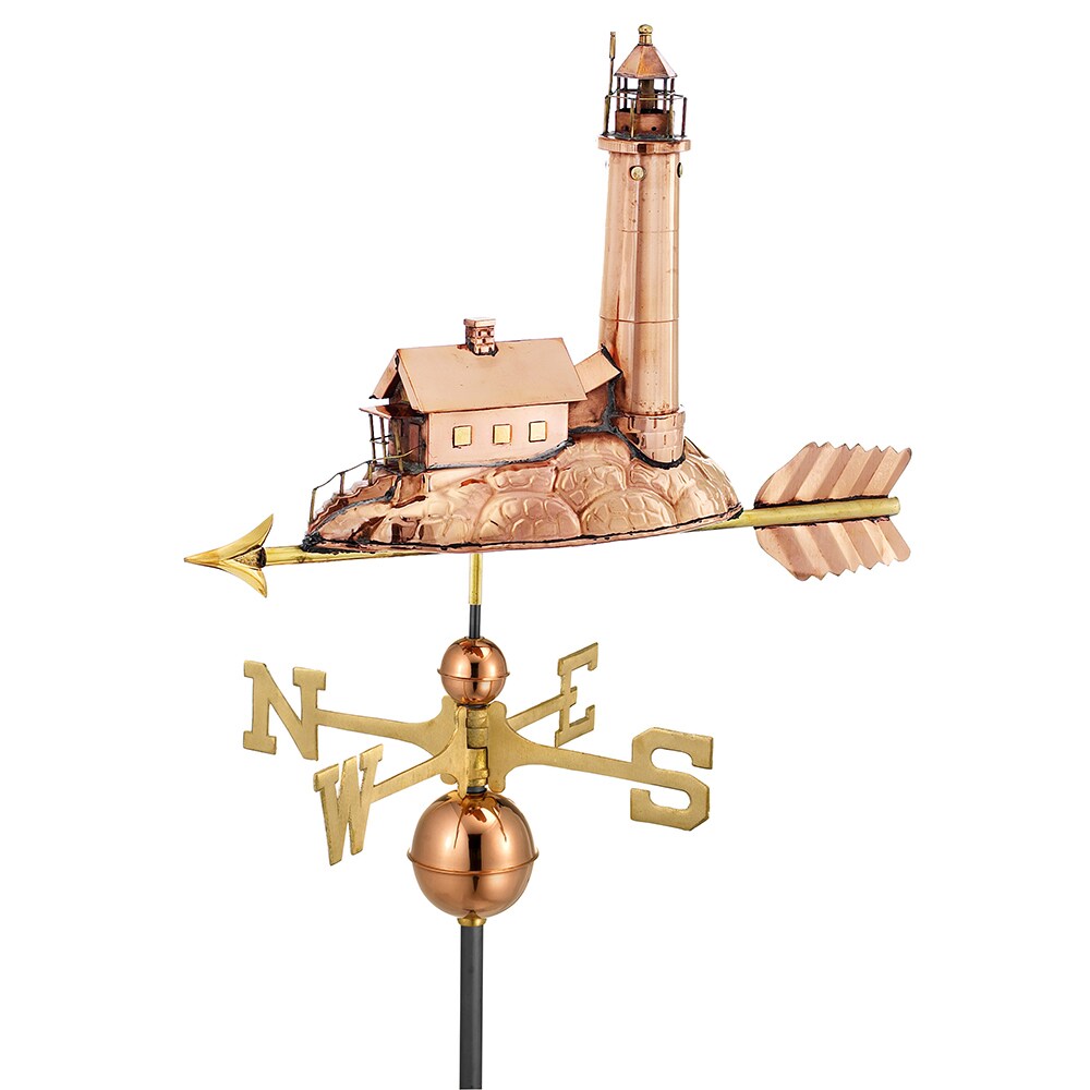 Lighthouse Pure Copper Weathervane by Good Directions