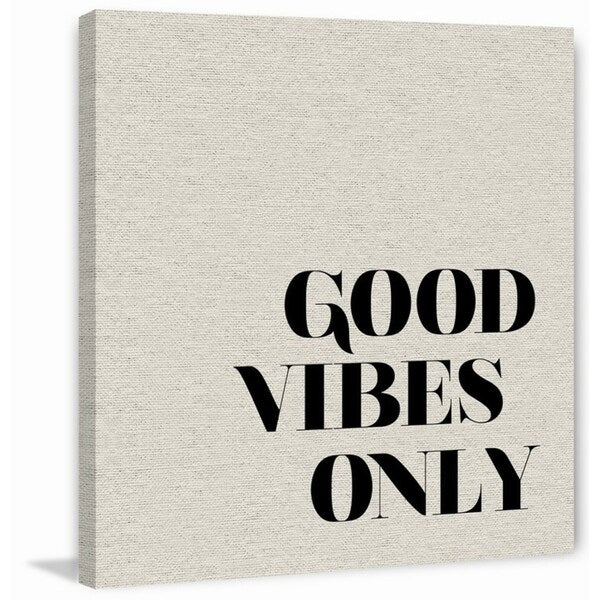'Good Vibes Only V' Painting Print on Wrapped Canvas - Multi-Color