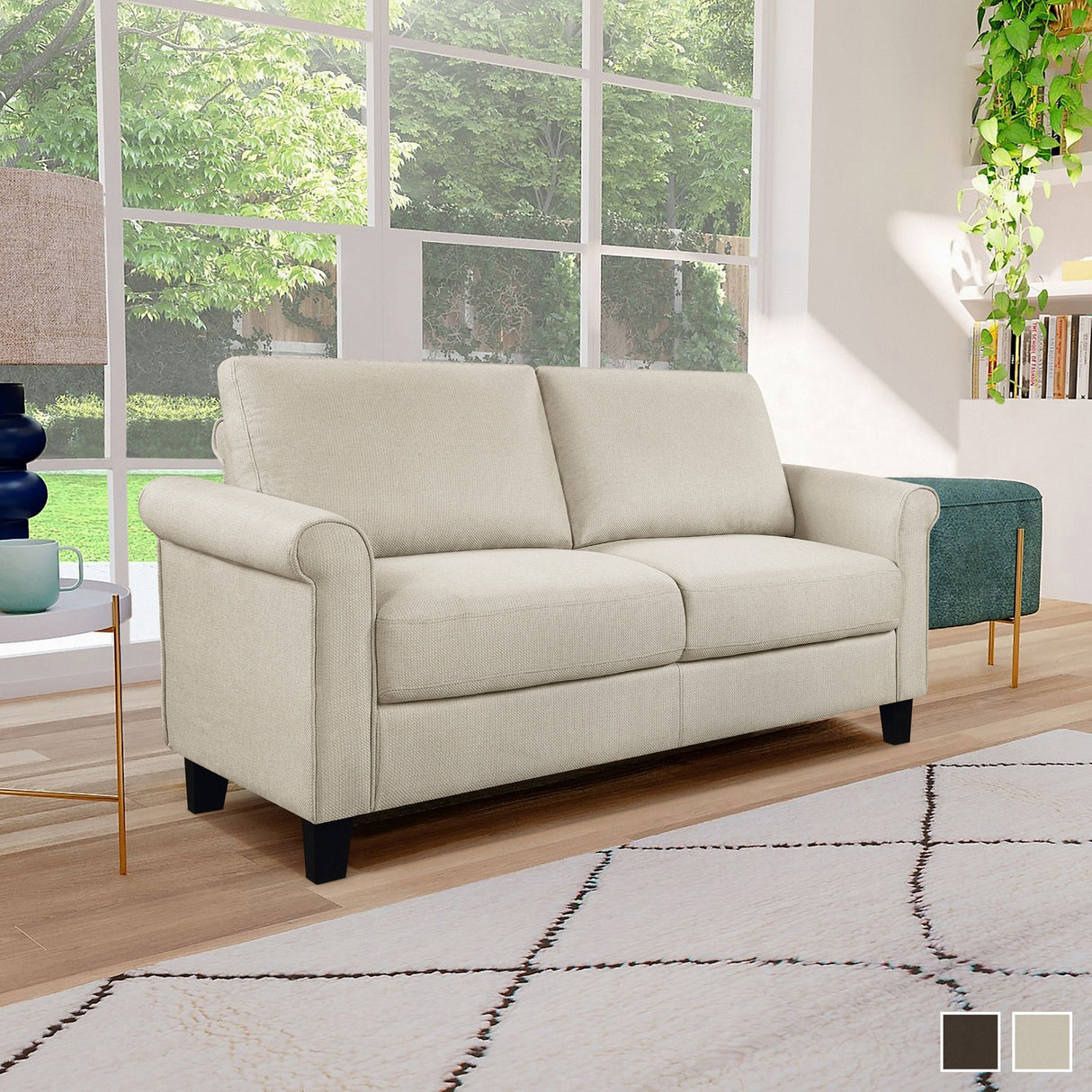 Gordon Fabric Living Room Loveseat
