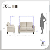 Gordon Fabric Living Room Loveseat