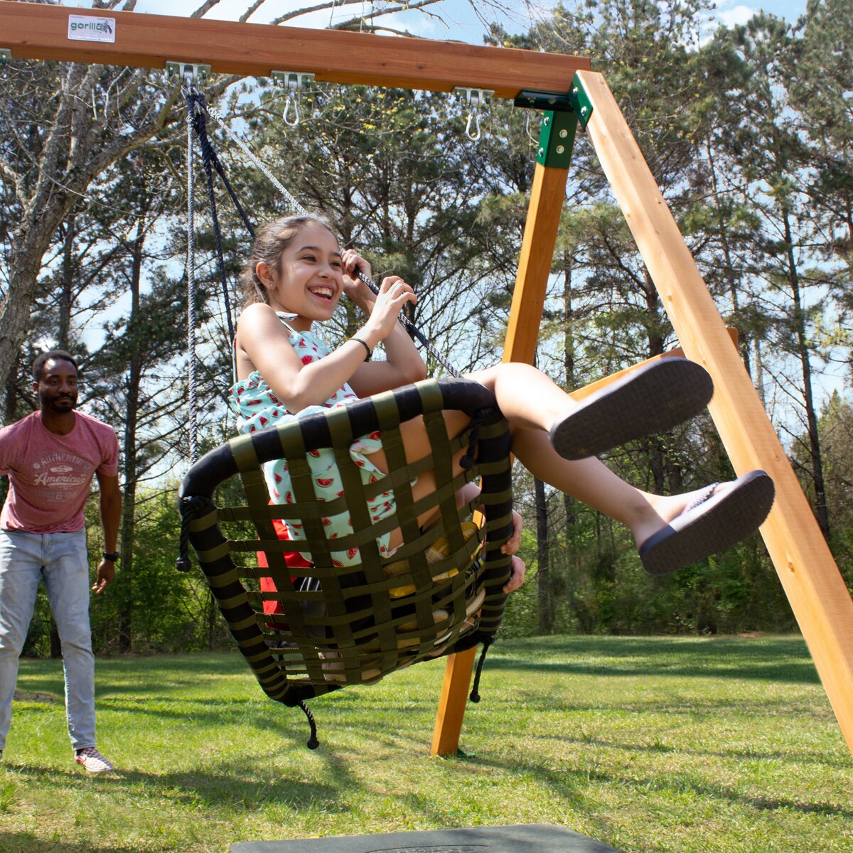 Gorilla Playsets Chill 'N Swing with Nylon Rope